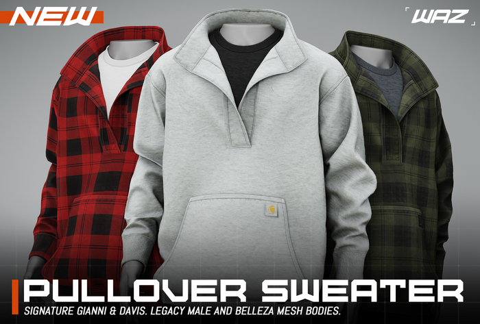 WAZ - Mens Pullover Sweater (Fatpack)