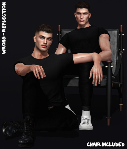 WRONG - REFLECTION 2 male pose