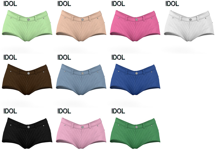 IDOL FATPACK Ribbed Short