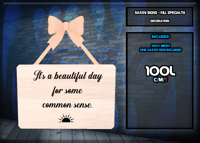 F&L - Sassy Sign - Sunshine