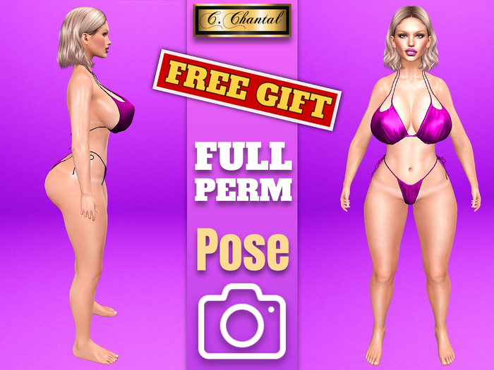 C.CHANTAL Full Perm BASIC STANDING POSE - Freebie - Free gift