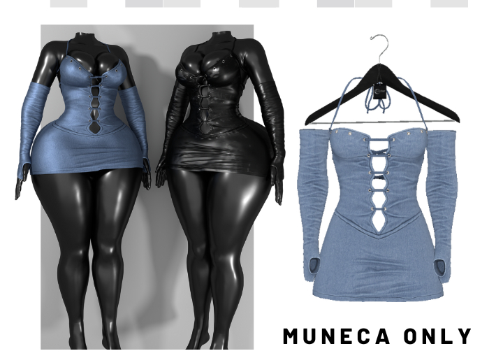 [E] Melissa Dress Light Denim