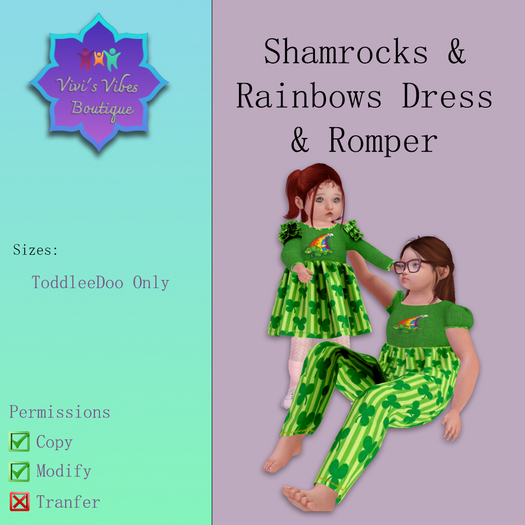 (VVB) Shamrock & Rainbows Dress & Rompers [box]
