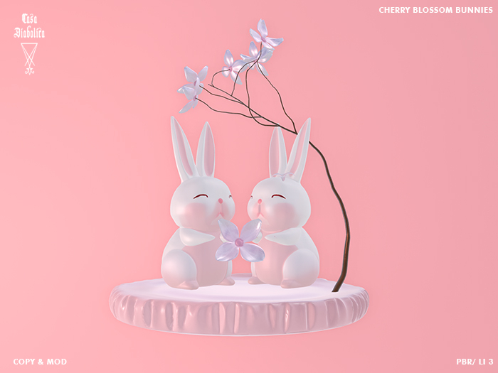 Cherry Blossom Bunnies Pink