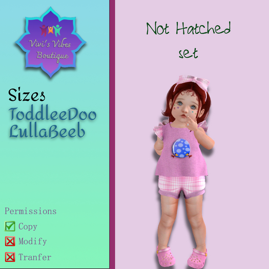 (VVB) Not Hatched Set Pink