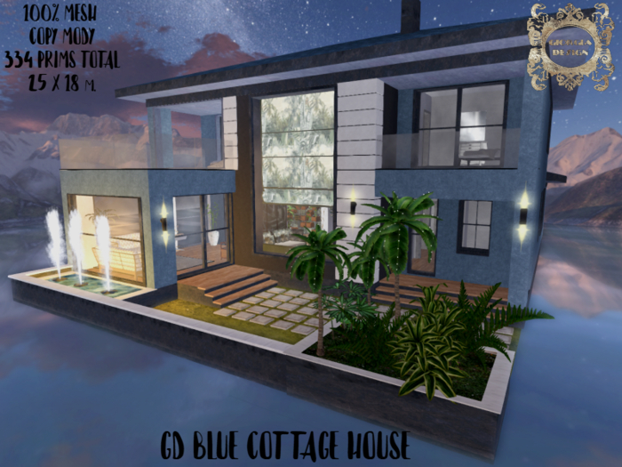 GD BLUE COTTAGE HOUSE