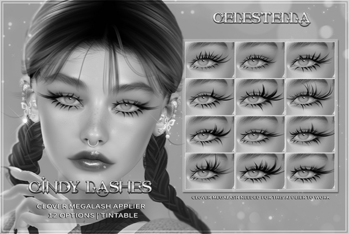Celestella ~ Cindy Lashes (DEMO) ~ CLOVER MEGALASH