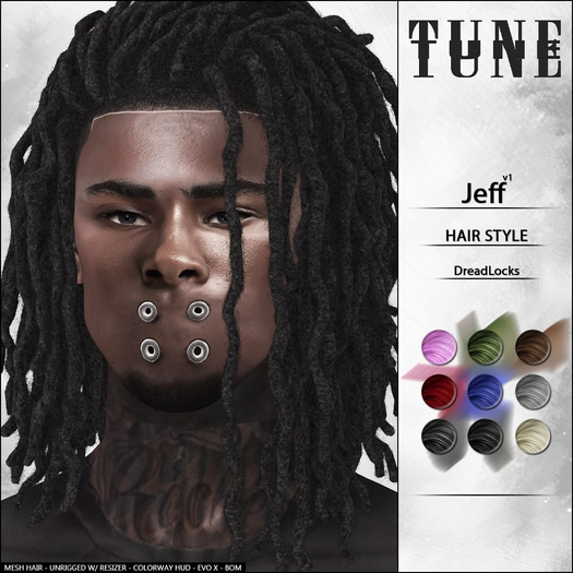 TUNE - "Jeff/1/2/3"  DreadLocks. [PACK] UPDATED