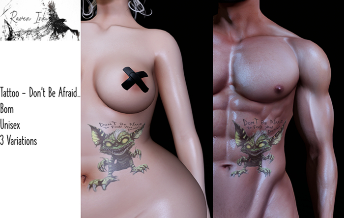 .:RaVen Ink:. Don't Be Afraid....
