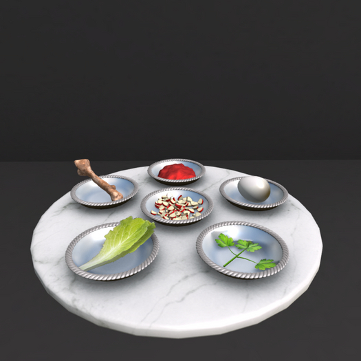 Kiyori // Modern Seder Plate (Silver)