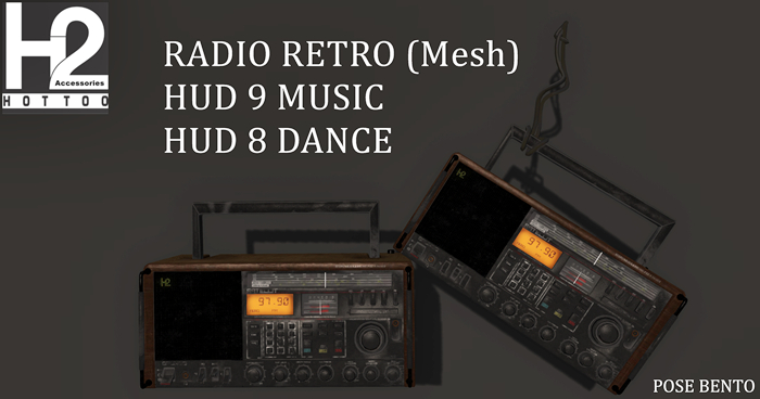 H2 - RADIO RETRO (Mesh) HUD 9 MUSIC HUD 8 DANCE