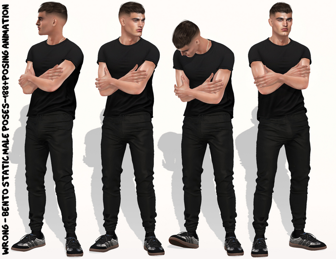 WRONG - BENTO STATIC MALE POSES-188+POSING ANIMATION