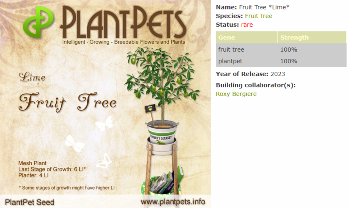 PlantPet Seed [Fruit Tree *Lime*]