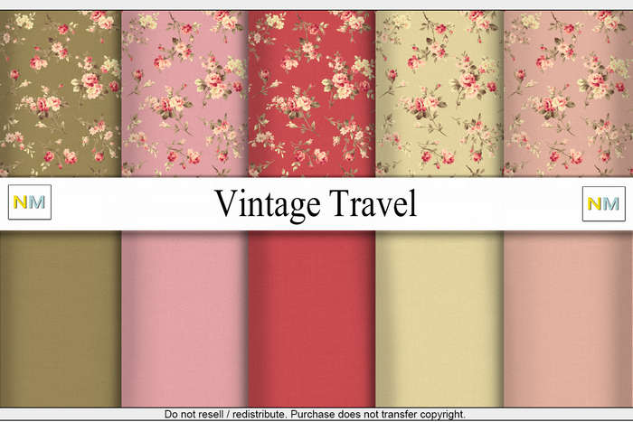 Vintage Travel Textures NM
