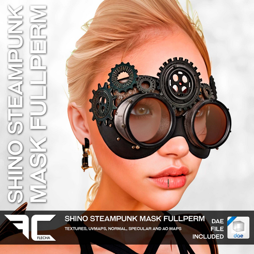FLECHA Shino Steampunk Mask Fullperm