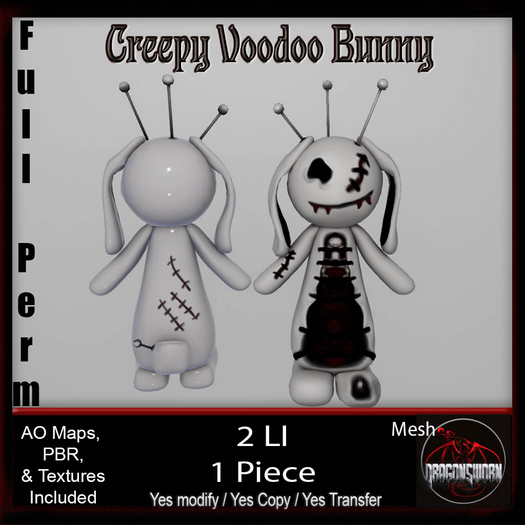 Full Perm Creepy Voodoo Bunny