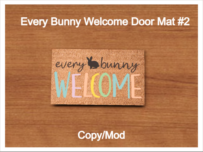 *CC* Every Bunny Welcome Door Mat #2  