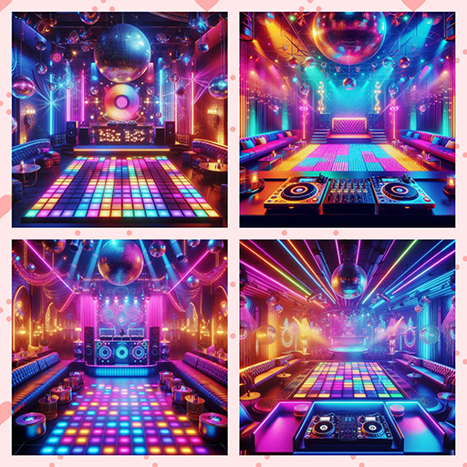 {PIXEL POP!}  Disco Backdrops