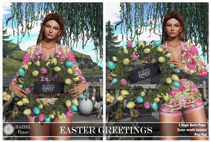 .::Hazeel::. Easter Greetings ~Bento Poses