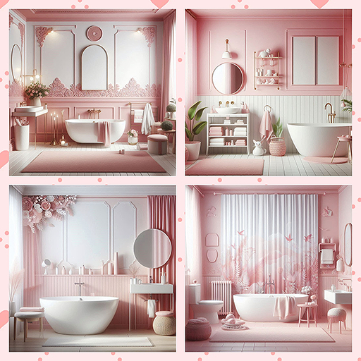 {PIXEL POP!}  Bathroom Backdrops
