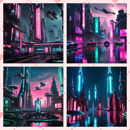 {PIXEL POP!}  Cyberpunk Backdrops
