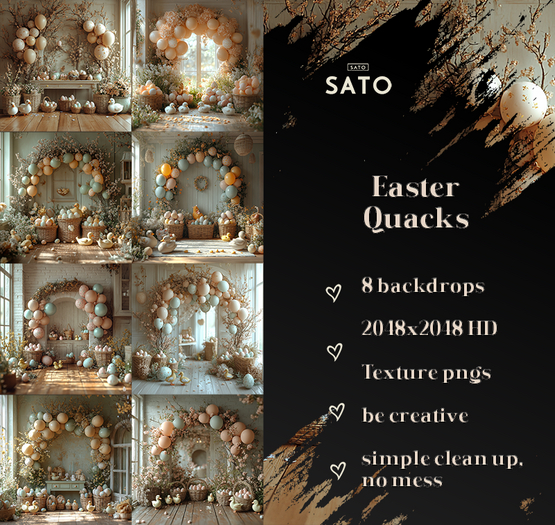 SATO - Easter Quacks backdrops (UNPACK)