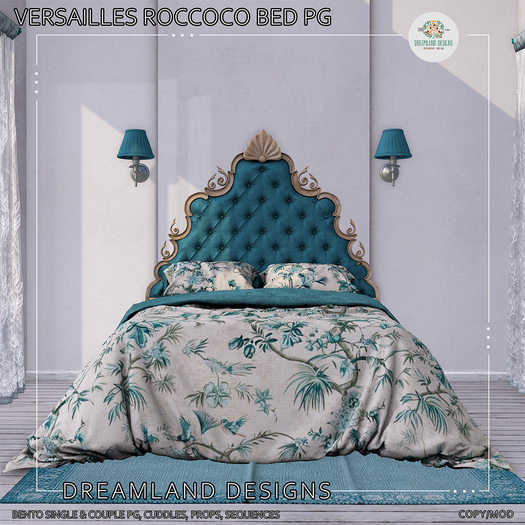 DD Versailles Roccoco Bed-PG