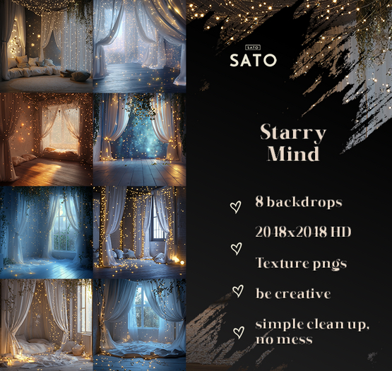 SATO - Starry Minds backdrops (UNPACK)