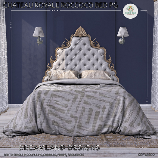 DD Chateau Royale Roccoco Bed-PG