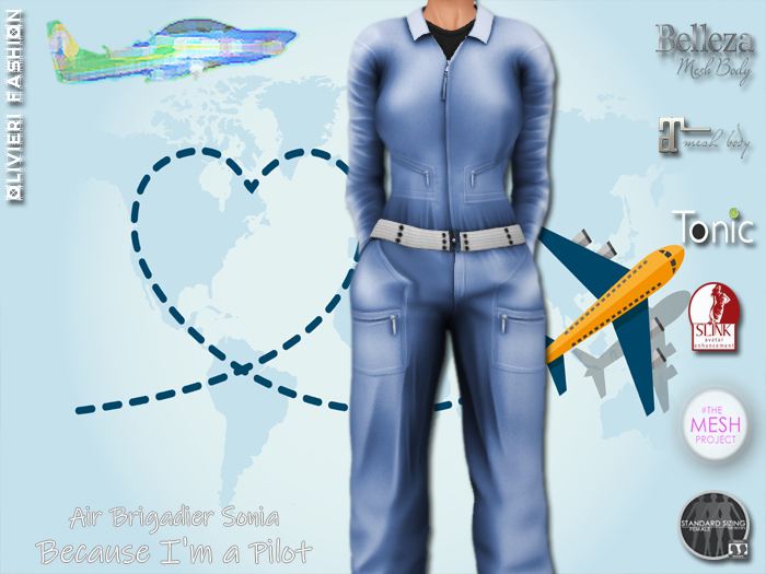 SONIA Pilot - JUMPSUIT - SPECIAL BLUE 2