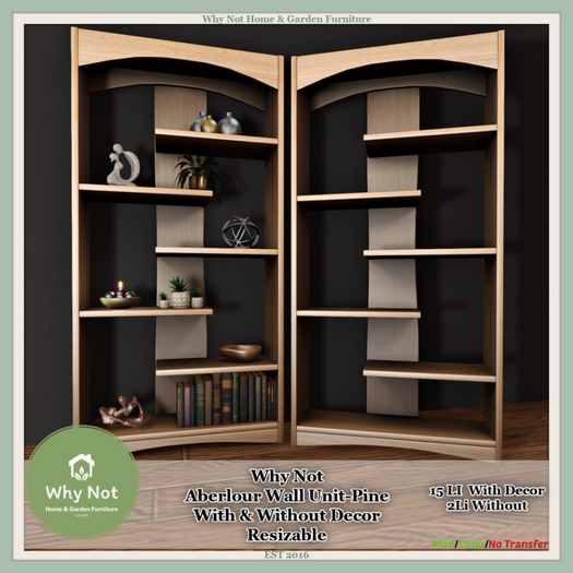 Why Not Aberlour Wall Unit-Pine-Boxed