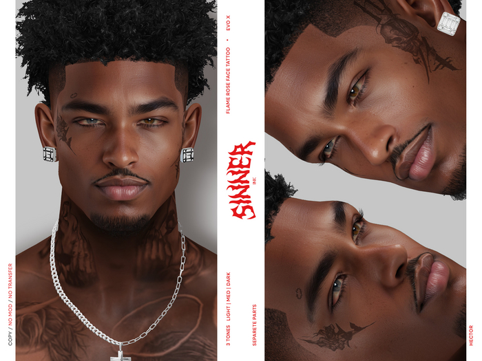 ROSE FLAME FACE TATTOO [EVO X]