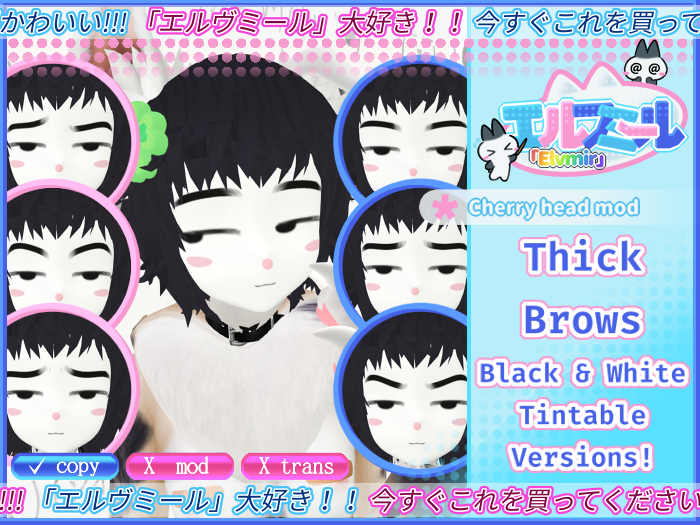 [MAGE10] Cherry Head Thick Brows