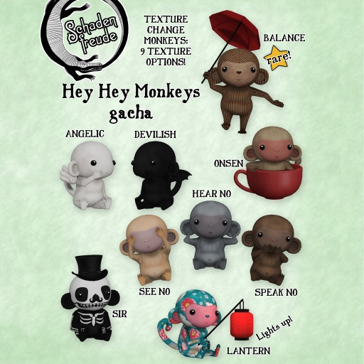 Schadenfreude Hey Hey Monkeys - FULL SET