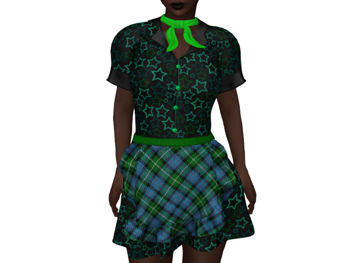 Green Star Waitress Uniform