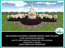 DB GNOME DAFFODIL GARDEN WHITE AND YELLOW add me