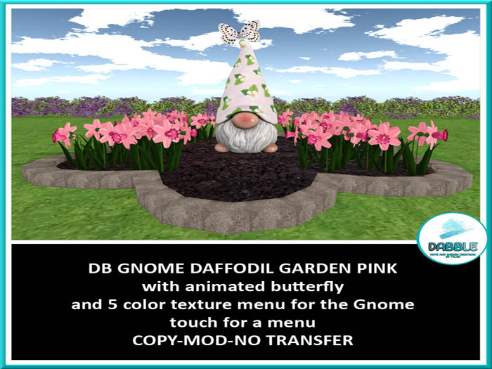 DB GNOME DAFFODIL GARDEN PINK add me