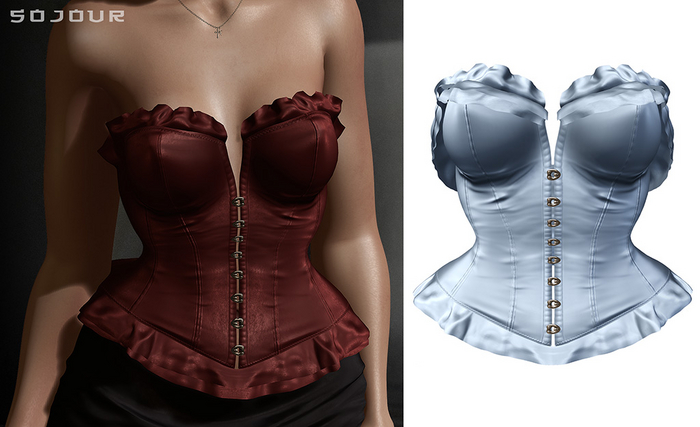 SOJOUR - Ksenija corset - blue