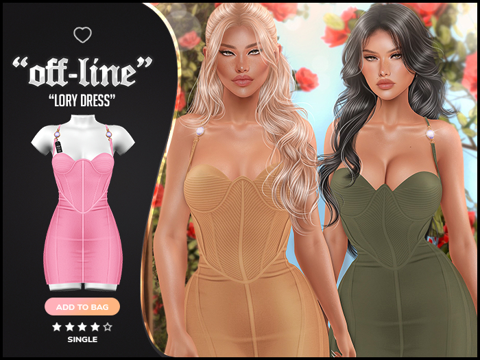 "Off-Line" x "Lory" Dress / Pinky