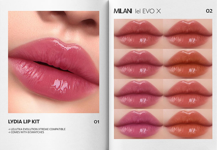 MILANI - "LYDIA" LIP KIT / FATPACK