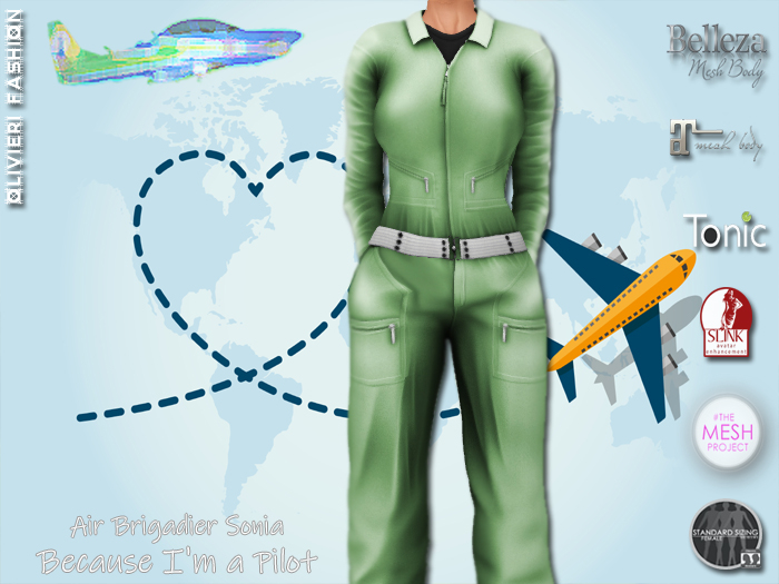 SONIA Pilot - JUMPSUIT - SPECIAL GREEN TG