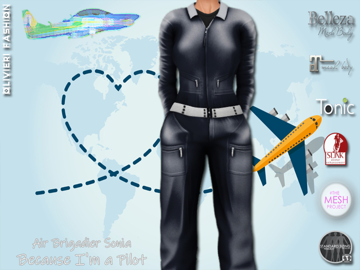 SONIA Pilot - JUMPSUIT - SPECIAL NAVY