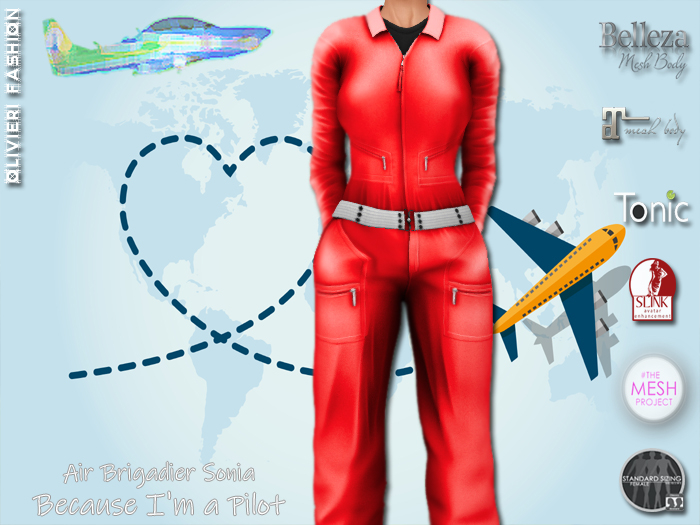 SONIA Pilot - JUMPSUIT - SPECIAL RED