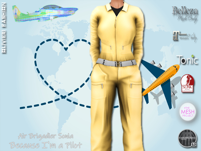 SONIA Pilot - JUMPSUIT - SPECIAL YELLOW