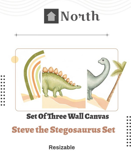 {North}Steve the Stegosaurus Set