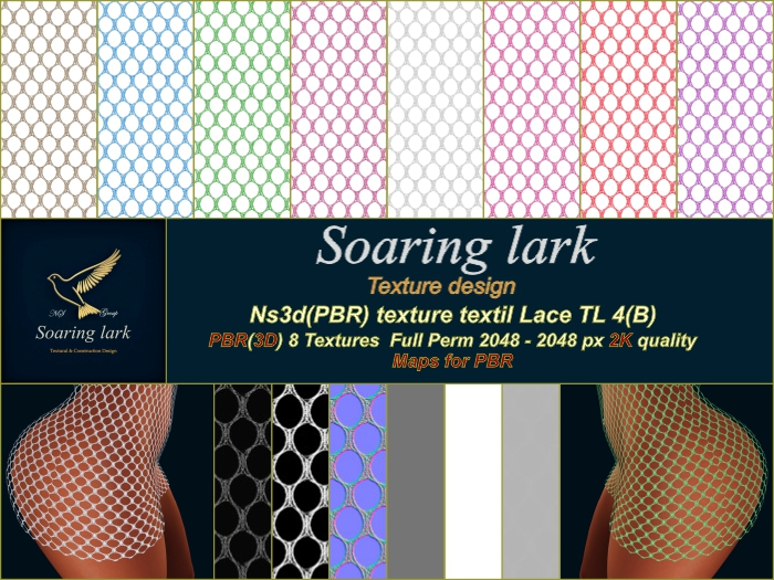 Ns3d(PBR) texture textil Lace TL 4(B)
