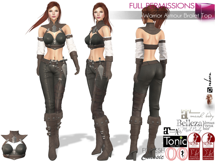 MI963694 Warrior Armour Bralet Top