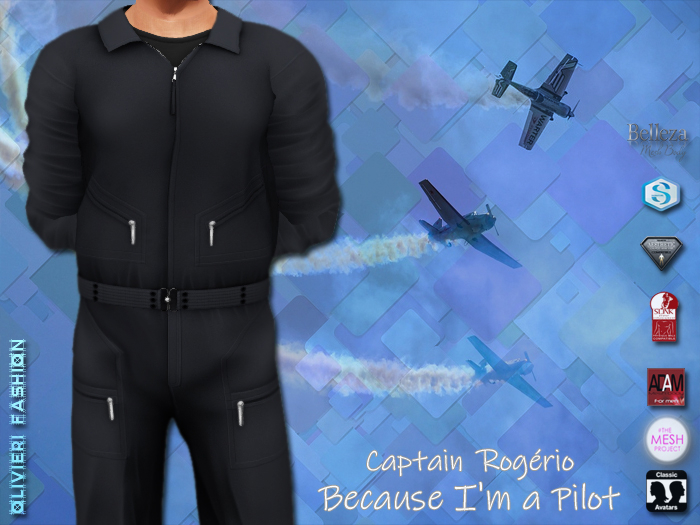 ROGERIO Pilot - JUMPSUIT - NAVY