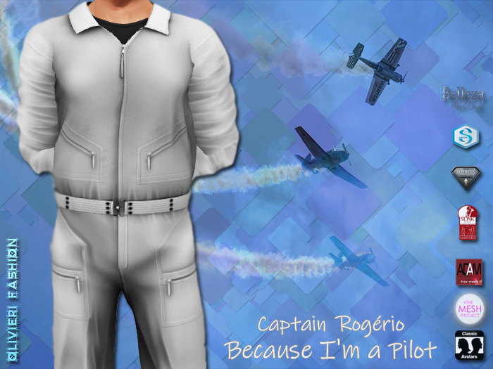 ROGERIO Pilot - JUMPSUIT - WHITE