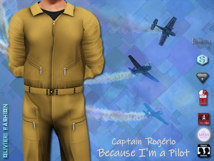 ROGERIO Pilot - JUMPSUIT - YELLOW